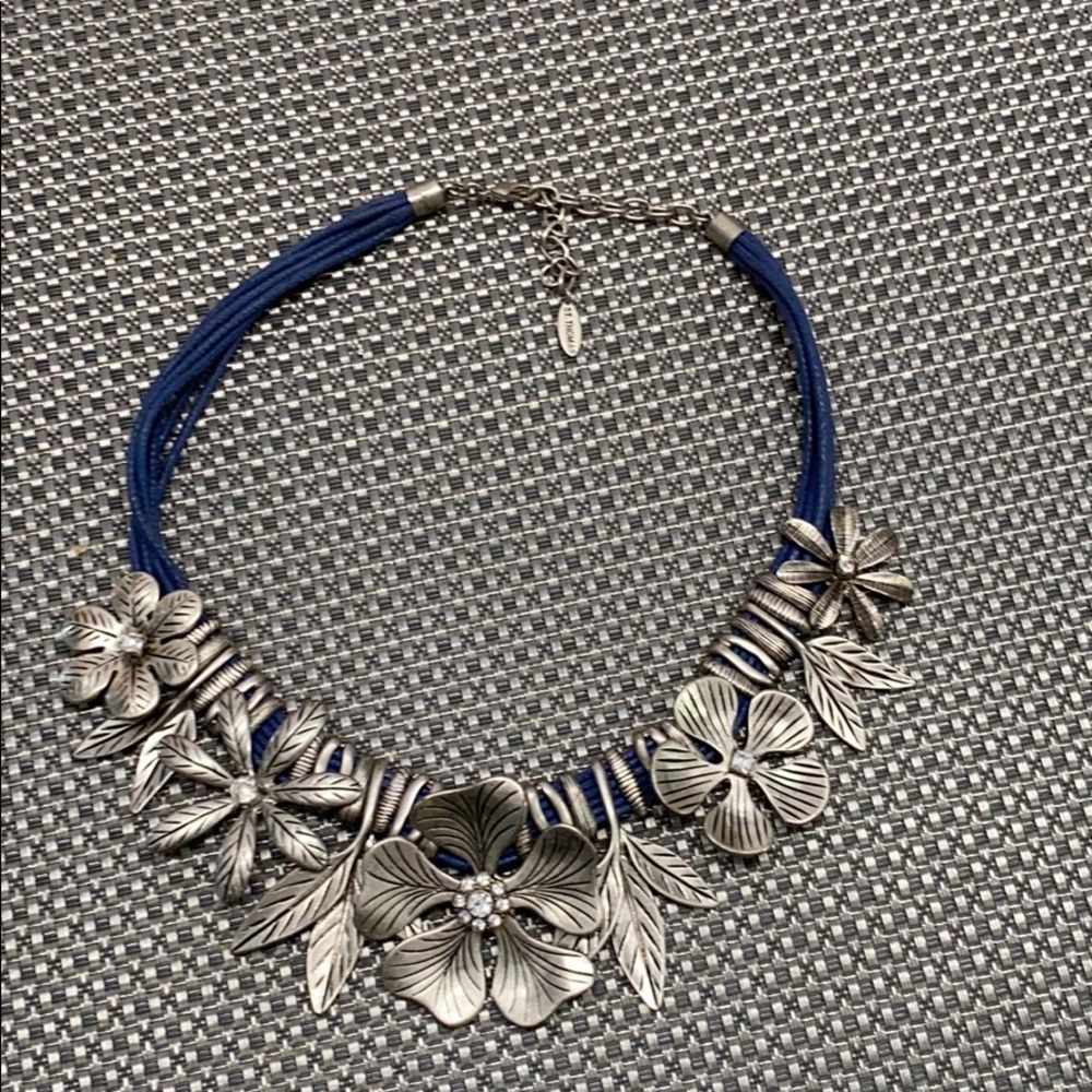 Silver with crystal necklace